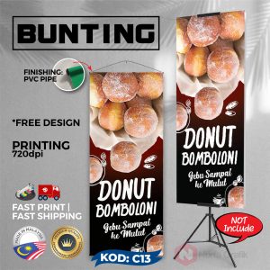 bunting donut bomboloni
