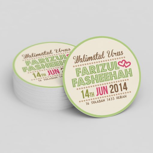 Alternative view of Sticker Doorgift (Kahwin, Aqiqah, Birthday) - DISKAUN 35%
